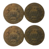 moedas antigas alianca fortuna amarelas