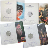 4 Moedas Coleção Completa Harry Potter 25 Anos De Mágica Uk