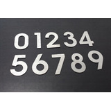 4 Números Ou Letras Para Apartamento Em Aço Inox Polido 15cm