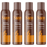4 Óleo Bronzeador 6 Fps Spray Bronzeamento Rápido Vitamina E
