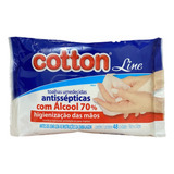4 Pacotes Toalhas Umedecida Anticéptica Álcool 70% 48 Unid.