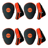 4 Par Luva De Foco Manopla Aparador Soco Thai Thunder Pulser