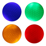 4 Peças Brilham No Escuro Led Bola De Golfe Tamanho Oficial
