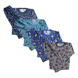 4 Peças Conjunto Infantil Bebê Conforto Menino Inverno 1/3