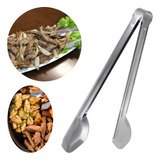 4 Pegadores Multiuso Aço Inox Longo 28 Cm