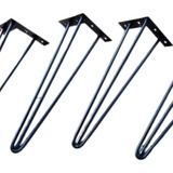 4 Pés Hairpin Legs Triplo 75cm 7mm Pés Mesa Lateral Aparador