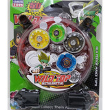 4 Pião Beyblade Led + Lançador