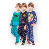 4 Pijama Manga Comprida E Calça