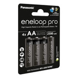 4 Pilhas Panasonic Eneloop Pro Aa