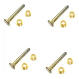 4 Pinos + Buchas Dobradiça Porta L200 Pajero Tds (2 Portas)