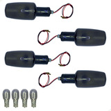 4 Pisca Completo Lente Fumê C/ Lâmpada Titan 150 2004 A 2008