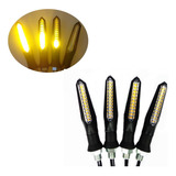 4 Pisca Moto Seta Led Slim Palito Cores + Rele Eletr Cb 300r