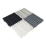 4 Piso Plástico Palete 50x50x5 Estrado Preto Reforçado