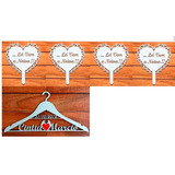 4 Placas Casamento La Vem A Noiva Mdf 1 Cabide
