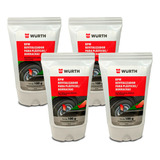 4 Revitalizadores Rpw Plastico Borracha Limpeza Wurth 100g