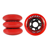 4 Rodas Inline Fitness Traxart 76mm Vermelho 