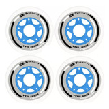 4 Rodas Traxart Fitness Hardwheels 80mm/88a Branco + Brinde