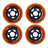 4 Rodas Traxart Fitness Hardwheels 80mm/88a Laranja + Brinde