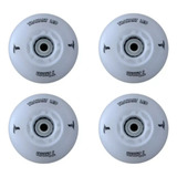 4 Rodas Traxart Led Luminosa Vermelho 72mm /83a + Brinde