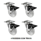 4 Rodinha Rodízio Roda Reforçada Moveis