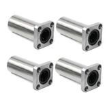 4 Rolamento Linear Longo Com Flange Lmk16luu P/ Eixo De 16mm