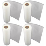 4 Rolo Saco Embalagem Vácuo Ranhura Seladora 15cm X 5 Metros