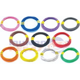 4 Rolos Cabinho Flexível Cobre 0,35mm Rolos Com 25m - Cores