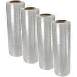4 Rolos Filme Plastico Stretch 150m Empacotar Embalagem