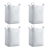 4 Saco Big Bag Reciclagem Entulho Boca Aberta 1000kg C1