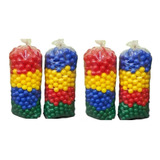 4 Saco De Bolinha Coloridas C/ 500 Bolinhas - Piscina Festa 