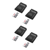 4 Sandisk Micro Sd 32gb Class10 Memory Card 100mb/s Original