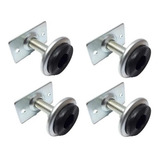 4 Sapata Pé Nivelador Regulável Móveis 3/8 5cm Alt C/ Chapa 