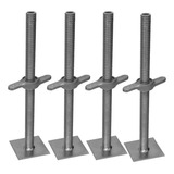 4 Sapatas Reguláveis Altura Andaimes Tubular 1 .¼ Aço 1010