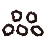 4 Scrunchies De Seda Hairband Elásticos Café