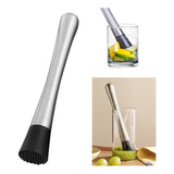 4 Socador Caipirinha Macerador Frutas Inox Estrelado 20 Cm