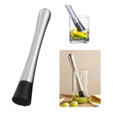 4 Socador Caipirinha Macerador Frutas Inox Estrelado 20 Cm