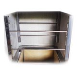4 Suportes E Barras Inox 70cm Espeto E Grelha Churrasqueira