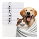 4 Toalha Banho Pet Enxuga Seca Gato Cachorro Macia Grande