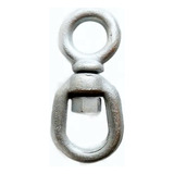 4 Un Destorcedor Olhal X Olhal Galvanizado 1 1/4 32mm 8160kg