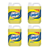 4 Unid. Detergente Liquido Limpol Galão