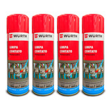 4 Unidades Limpa Contato Spray Wurth Eletrônico 300ml
