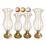 4 Vasos Armação Jarros 40cm E 45cm Para Pedrarias Decoração
