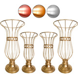 4 Vasos Jarros Armação Paris 45cm E 35cm Para Pedrarias