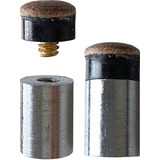 4 Virolas Com Sola De Couro Para Taco De Sinuca Bilhar 11mm