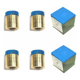 4 Virolas De Metal Com Sola + 2 Giz Montante Azul