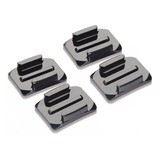 4 X Base Suporte Curvo + Adesivo 3m Gopro Capacete