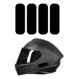 4 Adesivo Refletivo Fita Capacete Moto Padrão Detran Contran