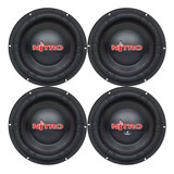 4 Alto Falantes Campeonato Batidão Sub Nitro 700w Rms 12 Pol