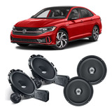 4 Alto Falantes Vw Jetta Hertz 6 Pol E Kit 2 Vias Dsk 170