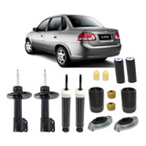 4 Amortecedor 4 Kit Suspensão Corsa Classic 2012 2013 2014